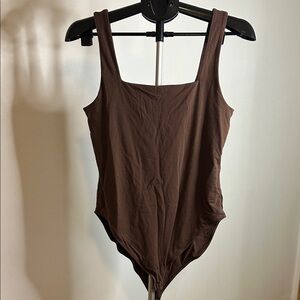 Old Navy Chocolate Brown Tank Bodysuit